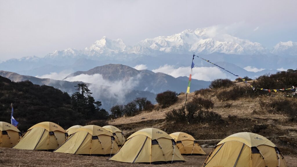 Sleeping buddha from the campsite