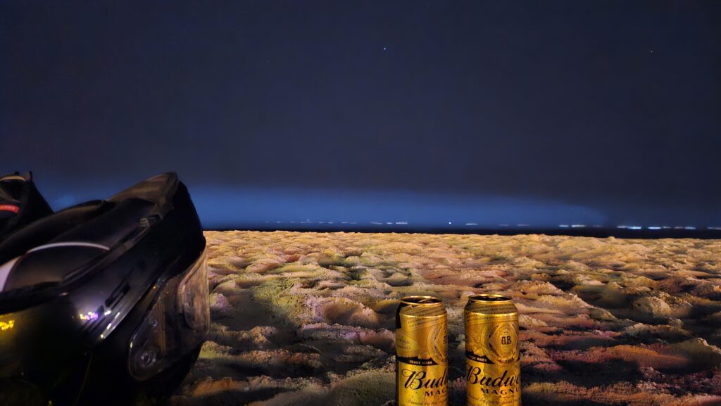 Chilling at Baga beach, North Goa