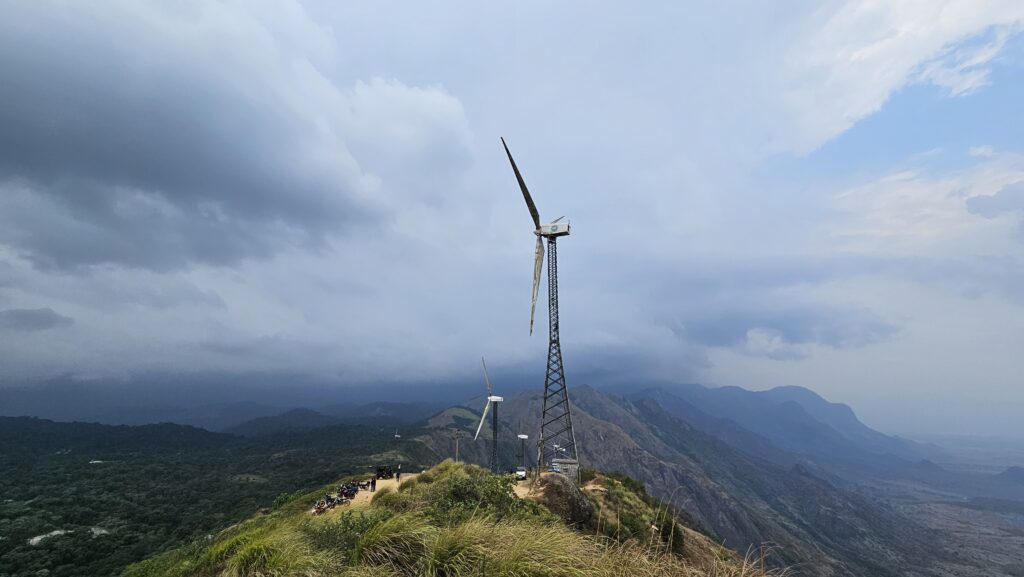 The windmill farm - Munnar bike trip
