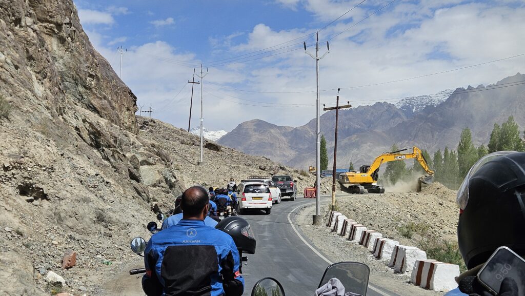 Khardung La Nubra Valley Pangong itinerary - Landslide